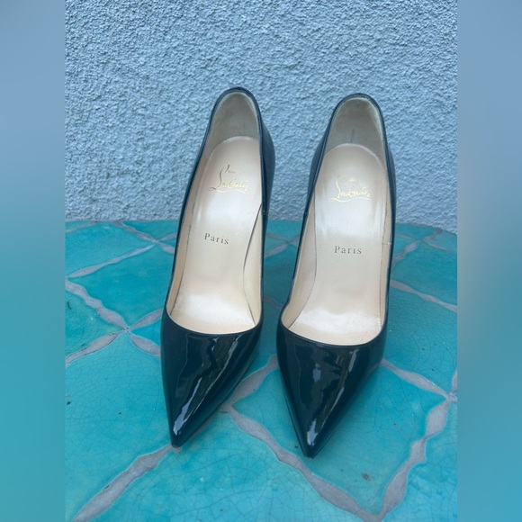 Christian Louboutin Pigalle Follies 100MM Pumps Black Patent - Picture 10 of 16